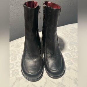 Tommy Hilfiger Black Leather Ankle women Boots